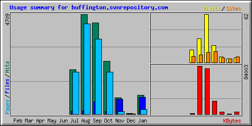 Usage summary for buffington.svnrepository.com